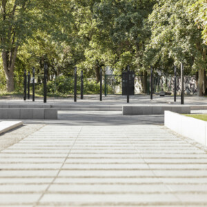 Gedenkstätte für NS-Zwangsarbeiter, aufgenommen am 08.09.2023 in Berlin-Neukölln. /// Foto: Mo Wüstenhagen